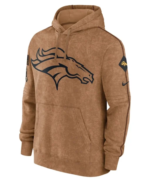 Denver Broncos Salute To Service Brown Hoodie