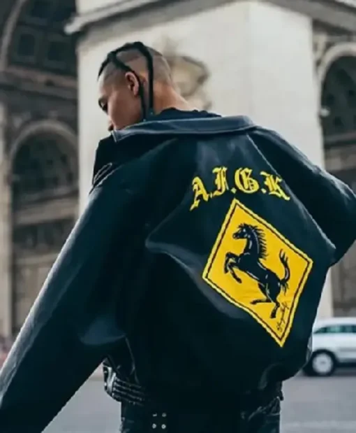 Doncare AFGK Ferrari Black Leather Jacket