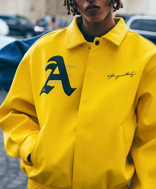 Doncare AFGK Yellow Ferrari Leather Jacket