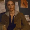 Eenie Meanie 2025 Samara Weaving Suede Coat