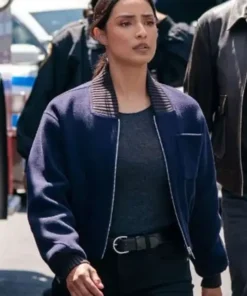 FBI S07 Emily Alabi Blue Bomber Jacket