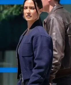 FBI S07 Emily Alabi Bomber Blue Jacket