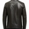 Fashion Brown Leather Motorcycle Jacket For Mens