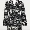 Fran Drescher The Nanny S05 Love All Over Letter Blazer