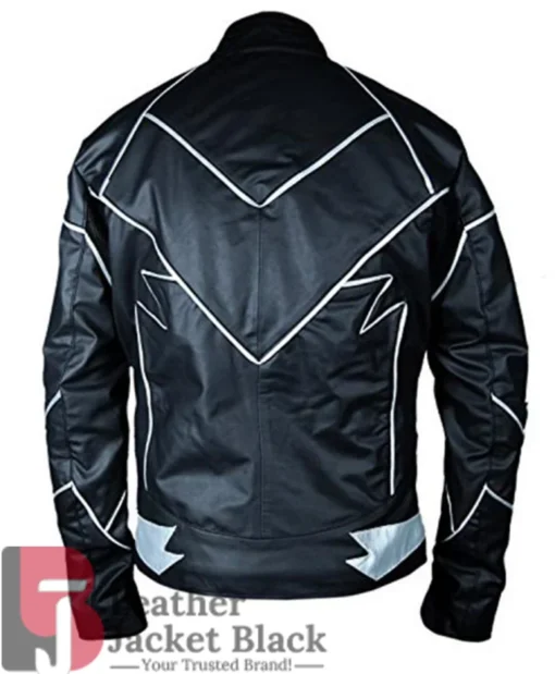 Get Hunter Zolomon Zoom Logo Black Leather Jacket For Him And Her