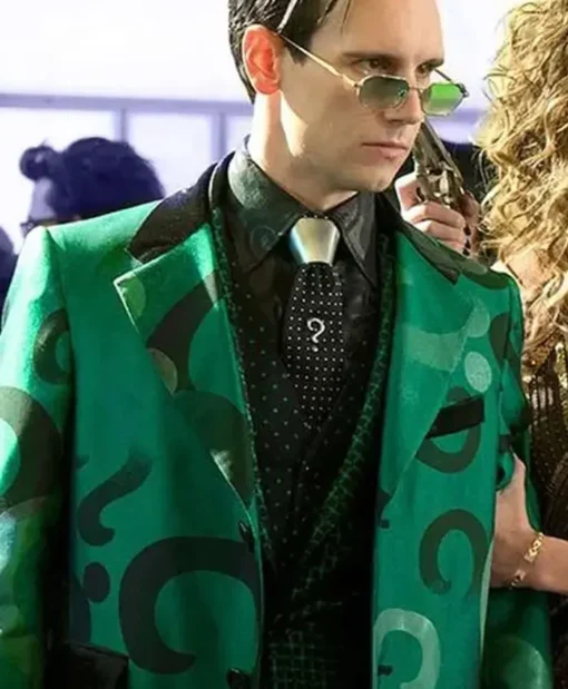 Gotham The Riddler S05 Cosplay Green Coat