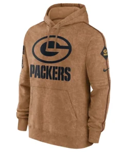 Green Bay Packers Salute to Service Club Brown Hoodie