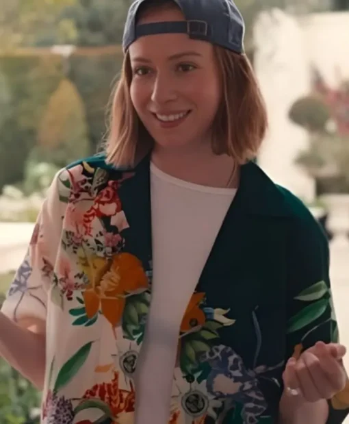 Hacks S04 Hannah Einbinder Green Floral Shirt