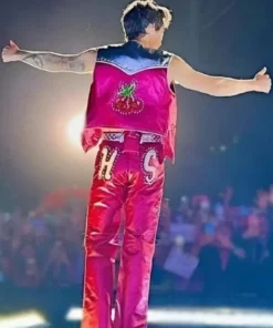 Harry Styles Concert Leather Strawberry Vest