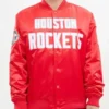 Houston Rockets Big Logo Red Varsity Jacket