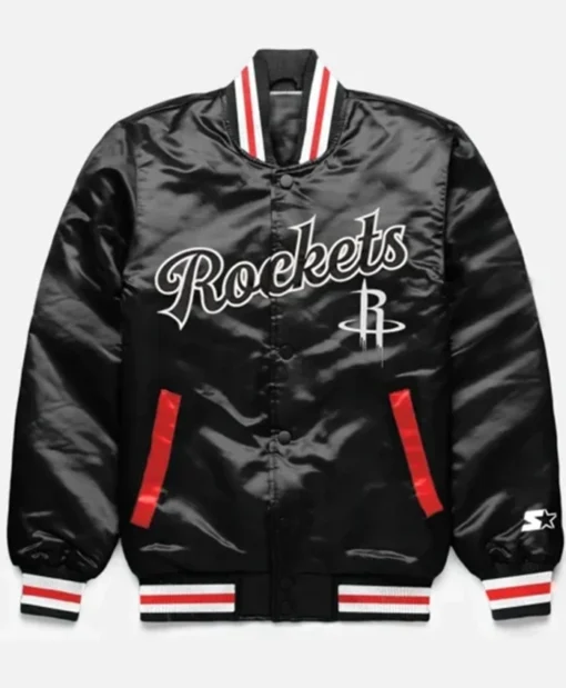 Houston Rockets Exclusive Black Varsity Jacket