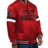 Houston Rockets Home Game Red Varsity Jacket