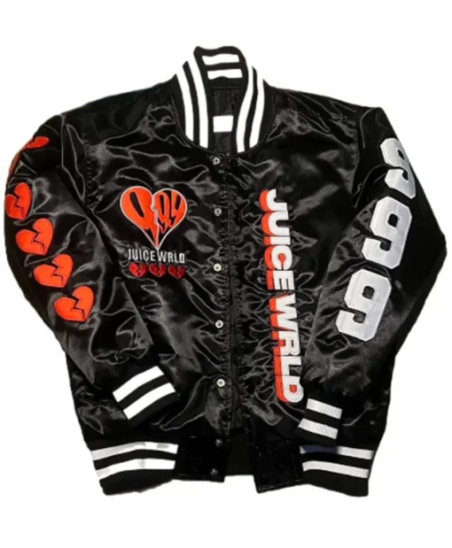 Juice WRLD 999 Black Letterman Varsity Jacket