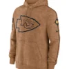 Kansas City Chiefs Salute To Service Club Brown Hoodie
