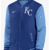 Kansas City Royals Blue Dugout Bomber Jacket