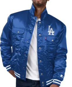 LA Dodgers Starter Blue Bomber Jacket