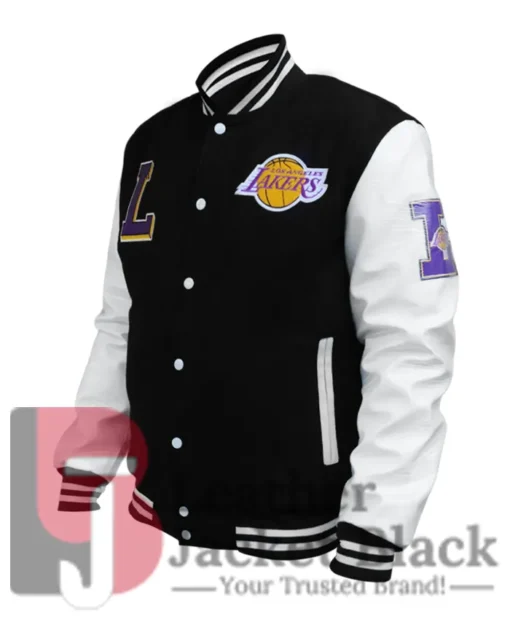 LA Lakers Black And White Jacket Varsity