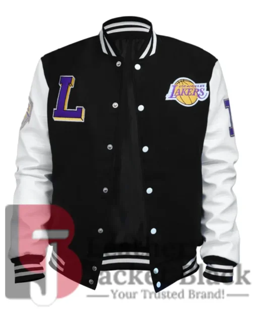 LA Lakers Varsity Black And White Jacket