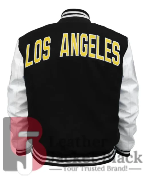 Lakers LA Varsity Black And White Jacket
