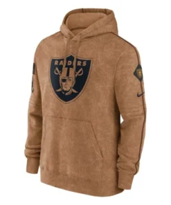 Las Vegas Raiders Salute to Service Club Brown Hoodie