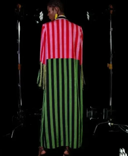 LeToya Sherri Luckett Striped Coat