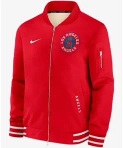 Los Angeles Angels Red City Connect Bomber Jacket