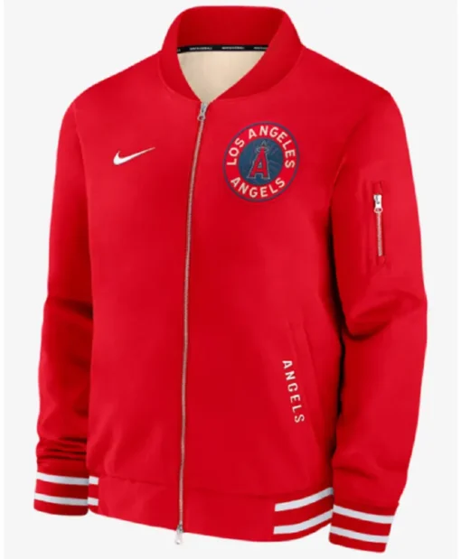 Los Angeles Angels Red City Connect Bomber Jacket