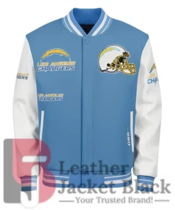 Los Angeles Chargers Mashup Varsity Blue And White Jacket