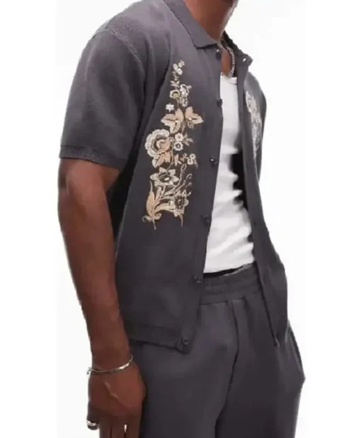 Love Island UK Aftersun S12 Grey Sam Thompson Shirt