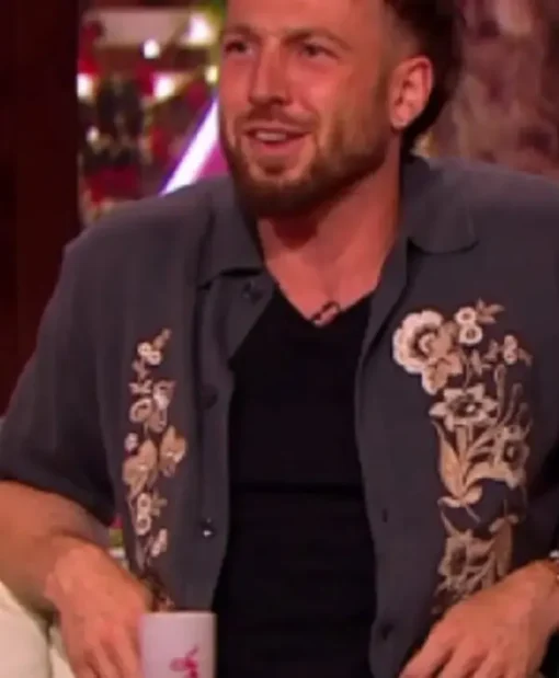 Love Island UK Aftersun S12 Sam Thompson Grey Shirt