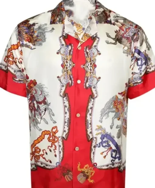 Love Island USA S07 Ace Floral Green Shirt