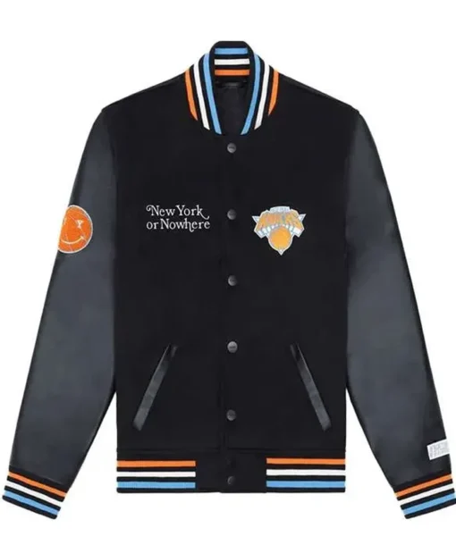 Mariska Hargitay NY Black Knicks Varsity Jacket
