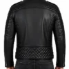 Mens Biker Vintage Leather Black Jacket