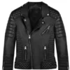 Men’s Black Biker Vintage Leather Jacket