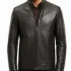 Mens Fashion Brown Leather Motorcycle Jacket