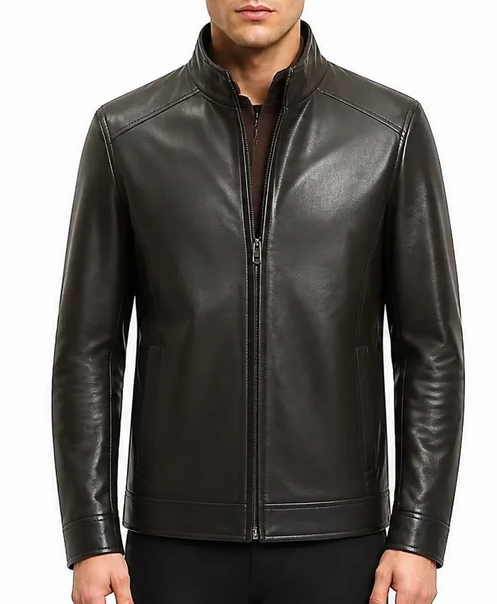 Mens Fashion Brown Leather Motorcycle Jacket