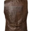 Men's Hunting Brown Vintage Leather Vest