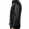 Mens Vintage Biker Leather Black Jacket