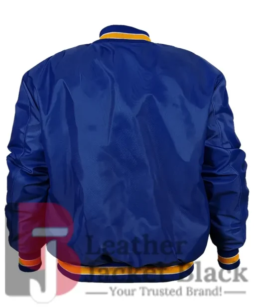 Milwaukee Brewers Royal Bomber Satin Jacket