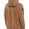 NFL Carolina Panthers Salute To Service Club Brown Pullover Fleece Hoodie