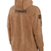NFL Dallas Cowboys Salute To Service Nike Brown Fleece Pullover Hoodie