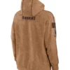NFL Las Vegas Raiders Salute To Service Club Brown Pullover Fleece Hoodie