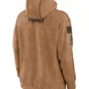 NFL Minnesota Vikings Salute To Service Club Brown Pullover Fleece Hoodie