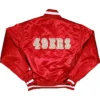 NFL San Francisco 49ers Satin Red Varsity Jacket