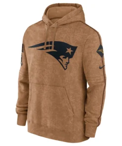 New England Patriots Salute to Service Club Brown Hoodie