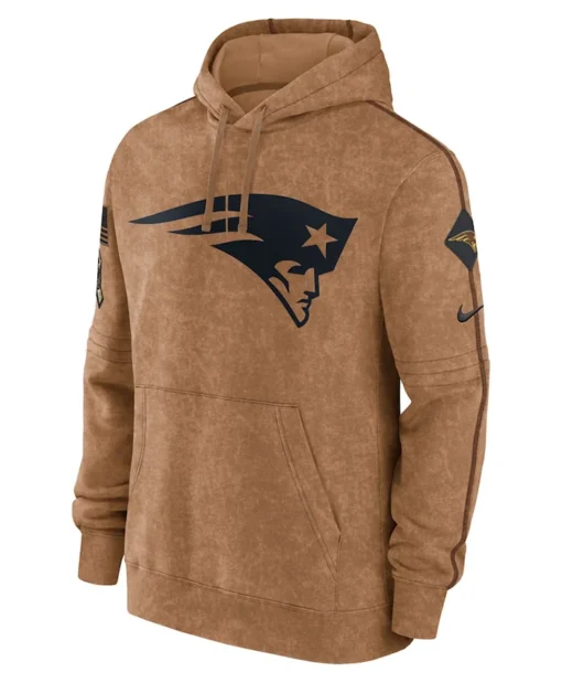 New England Patriots Salute to Service Club Brown Hoodie