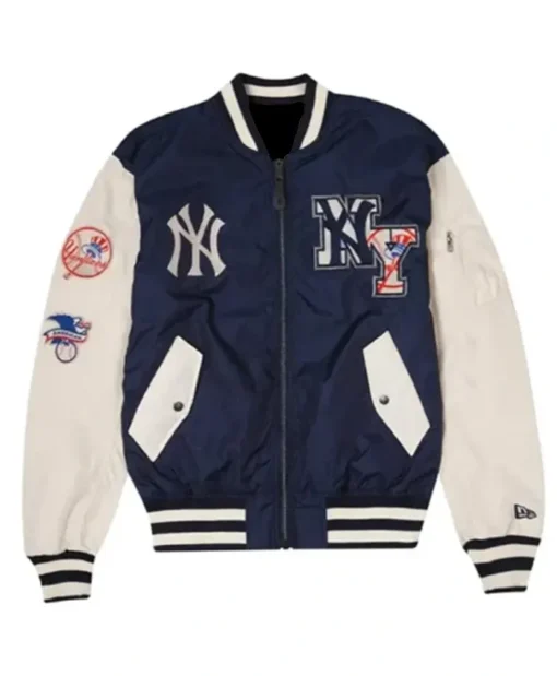 New Era New York Yankees Bomber Satin Jacket