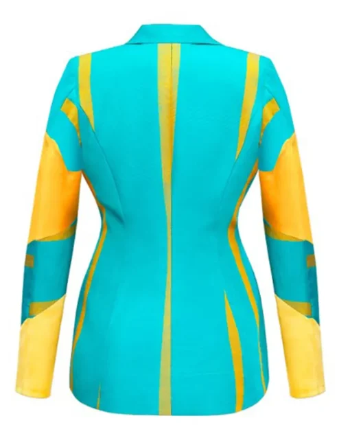 Nicole Ari Parker And Just Like That S03 Blue And Yellow Suit