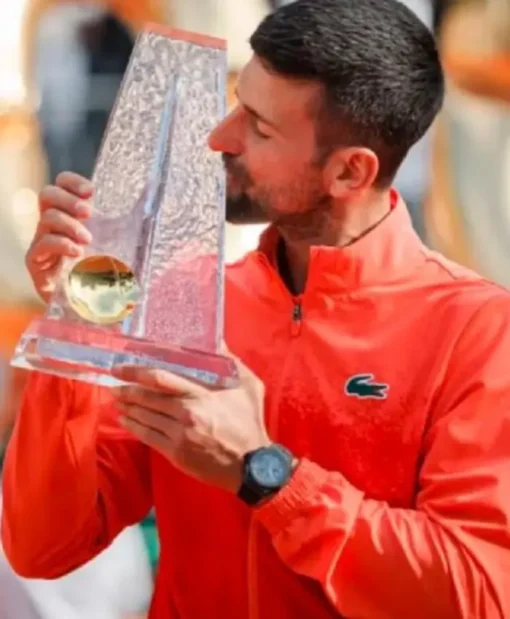 Novak Djokovic Orange ATP Tournament Jacket