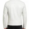 OFF-White Cafe Racer Leather Jacket Men